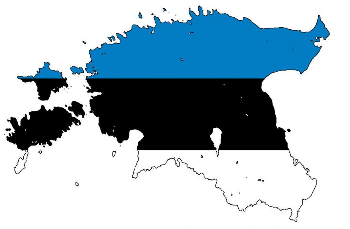 karta zastava Estonije