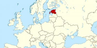 Lokacija Estoniji na karti svijeta