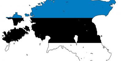 Karta zastava Estonije